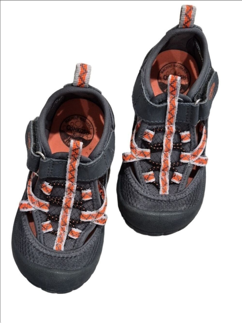 OshKosh B'gosh Gray and Orange Kids Sandals